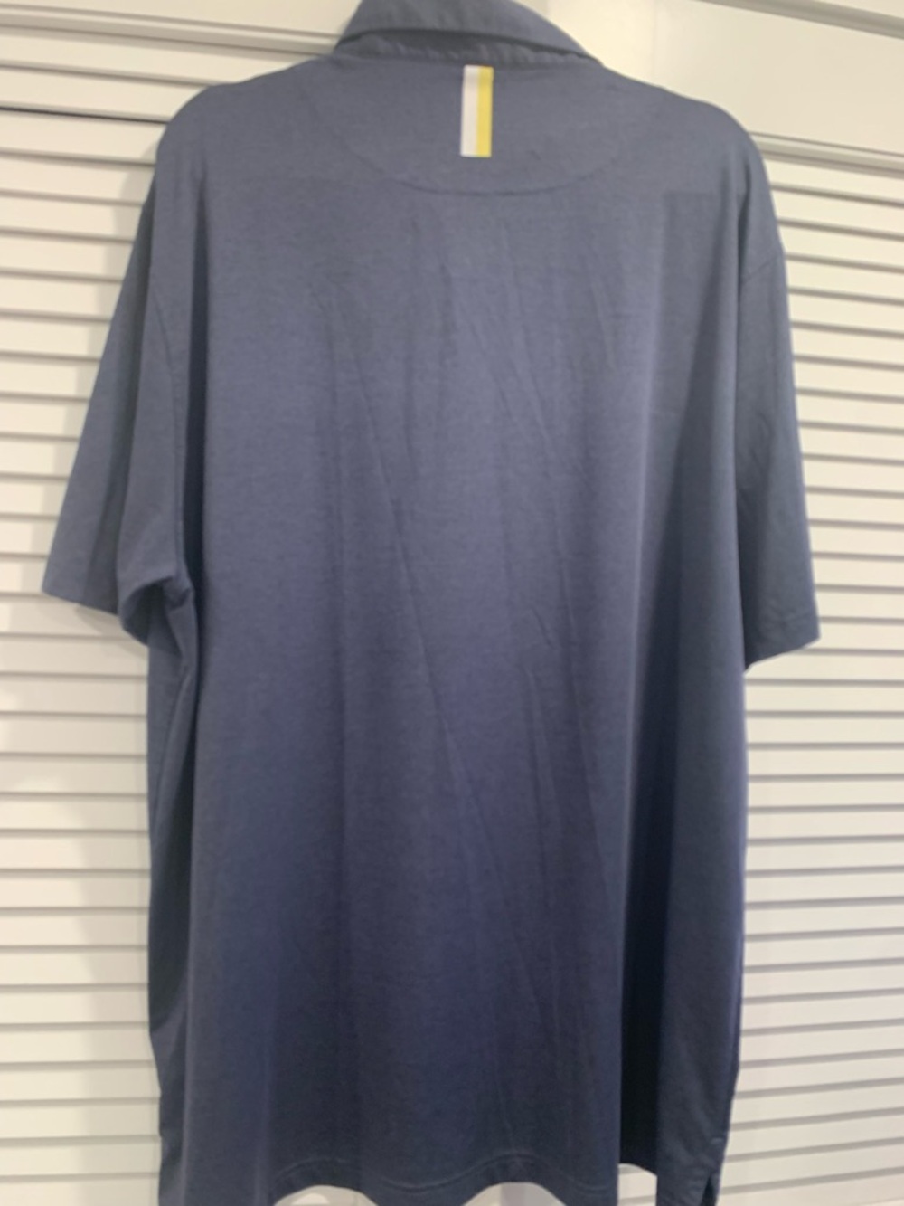 Mens RHOBACK Heathered Blue polo golf T-shirt size XXL casual summer preppy - Picture 9 of 9